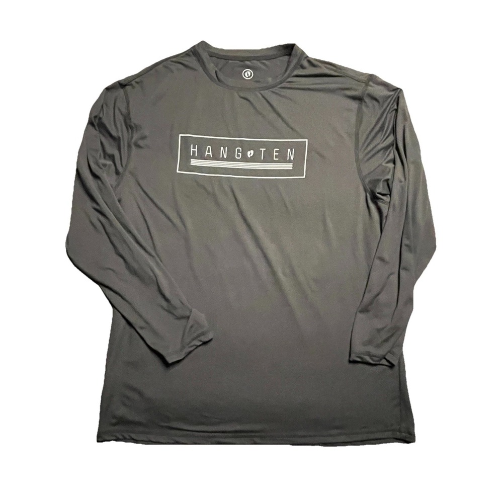Hang Ten Men's Athletic T-Shirt, Activewear, UV Protection UPF 50+, Gray Size XL